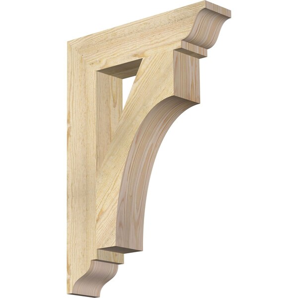 Ekena Millwork Westlake Traditional Rough Sawn Bracket, Douglas Fir, 4"W x 18"D x 26"H BKT04X18X26WTL01RDF - main